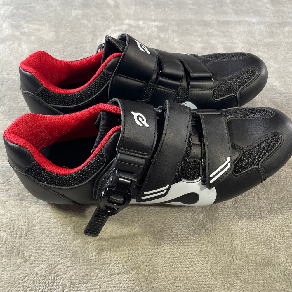 Peloton Road Cycling Shoes 41 US Men 8 Womens 10 Black 3 Bolt Cleats
